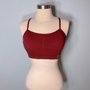 Rae Dunn Chill Loungewear Bra SZ L. Brick Red.